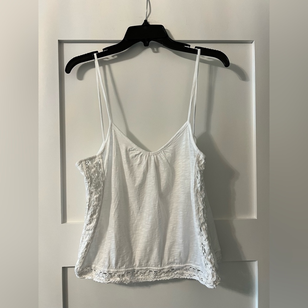 White Lacey Boho Tank Top